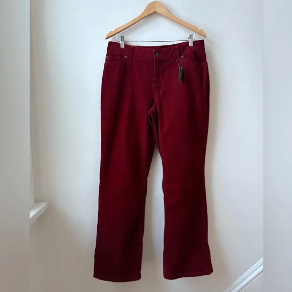 NWT L.L. Bean Favourite Fit Corduroy Pants - Picture 12 of 13